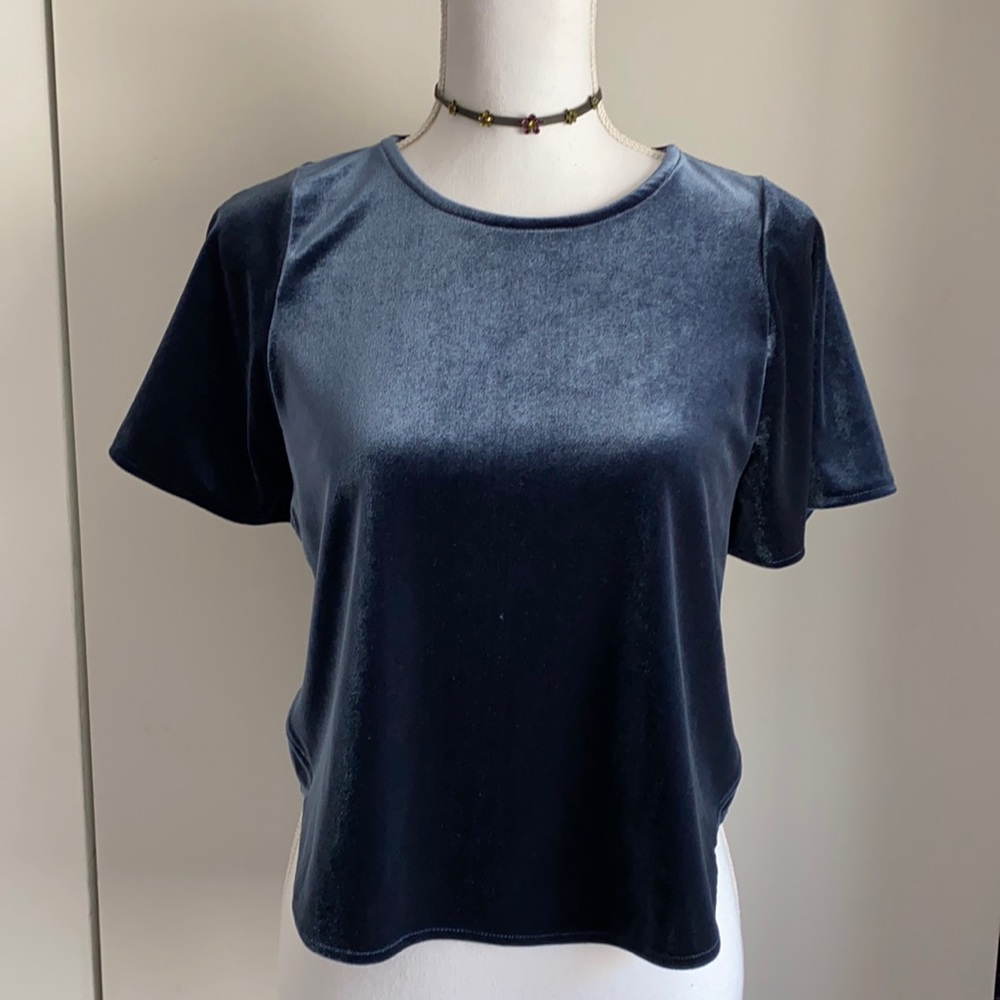 Madewell velvet top